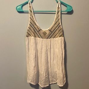 Aeropostale White Dressy Tank Top